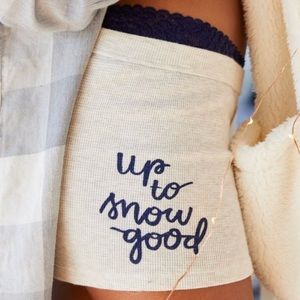 Up To Snow Good Cozy Shorts